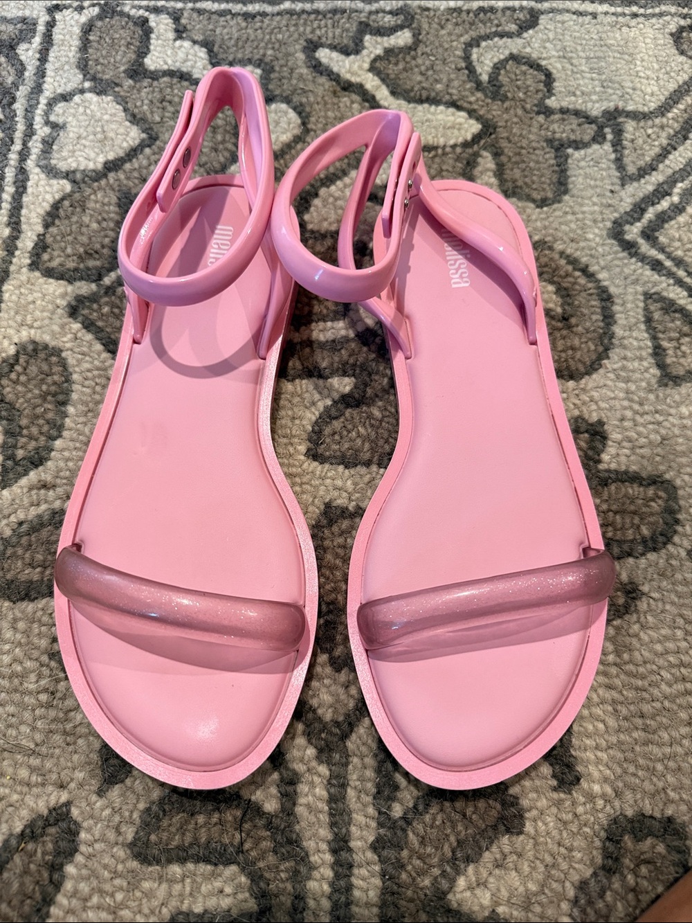 Melissa pink Women's Jelly Strap Sandals